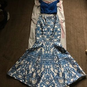 Royal blue prom dress